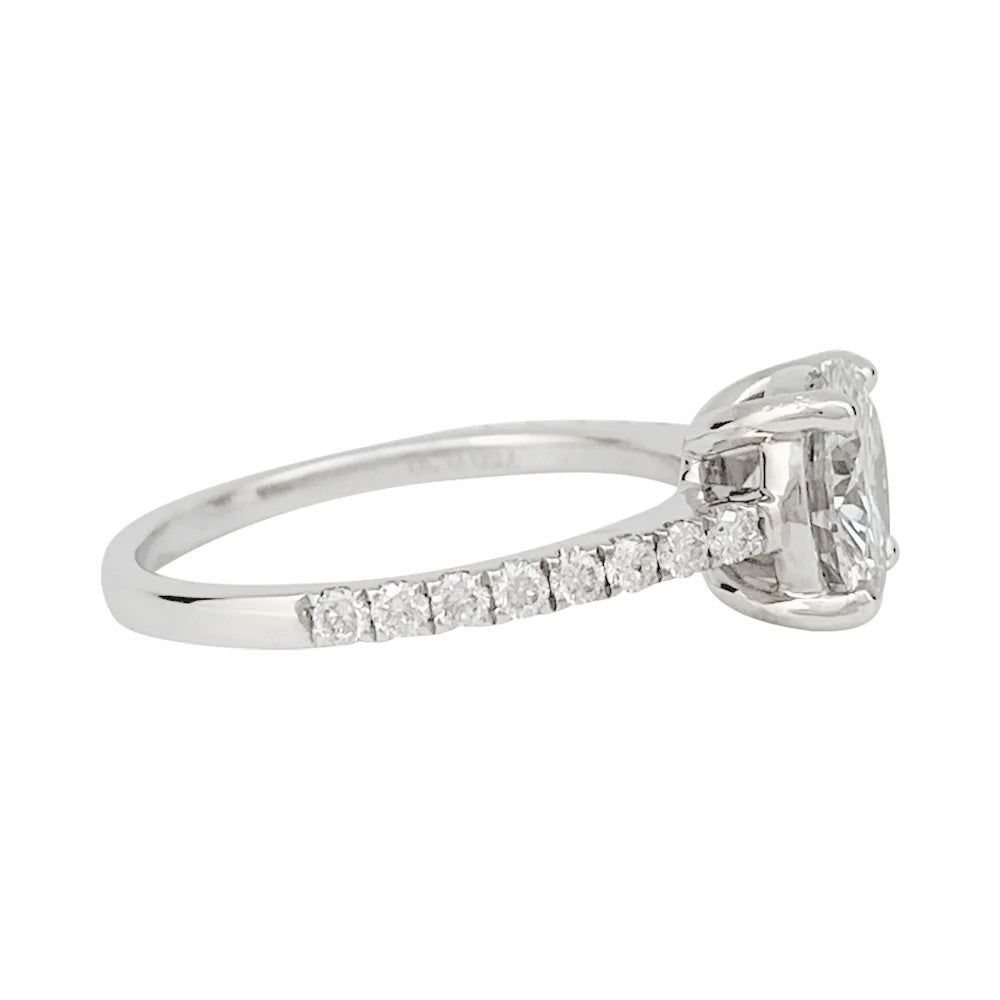 Bague solitaire diamant 1,53 carat. 8