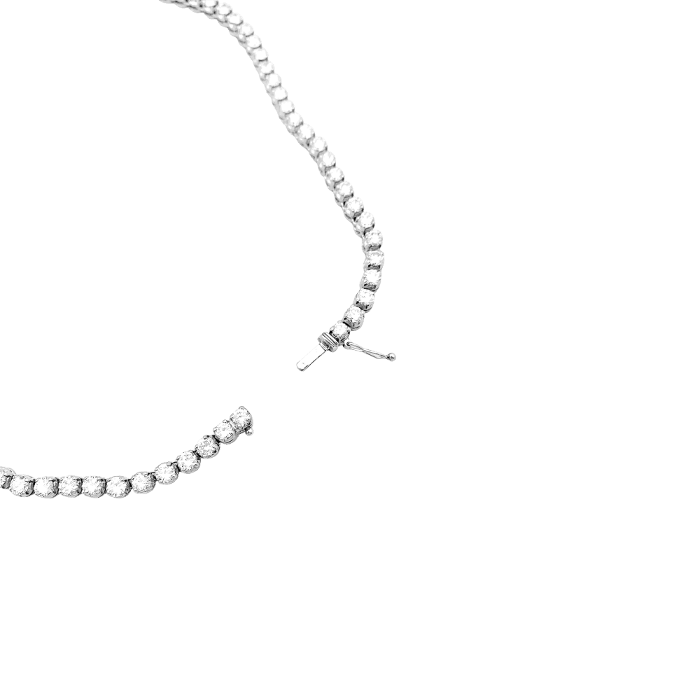 Collier diamants, perle de culture blanche.  5