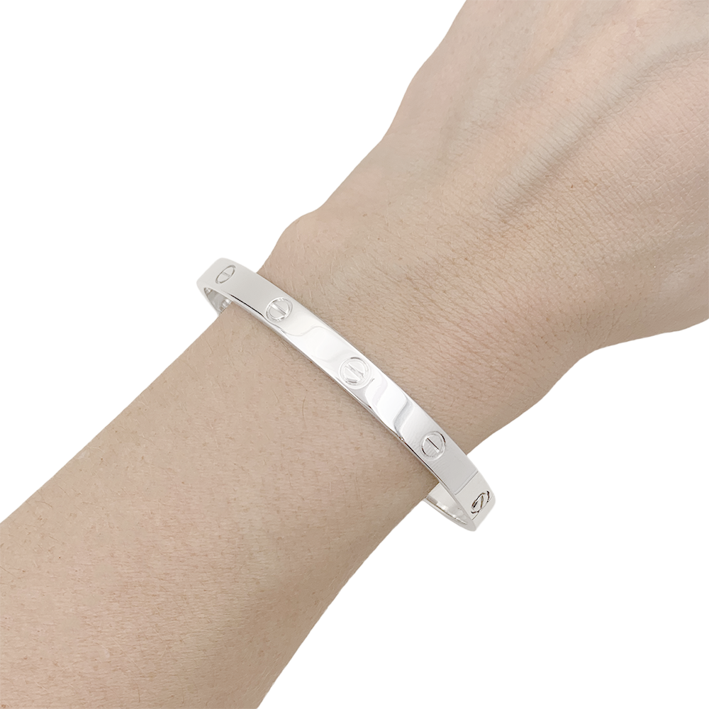 Bracelet Cartier "Love" or blanc. 5