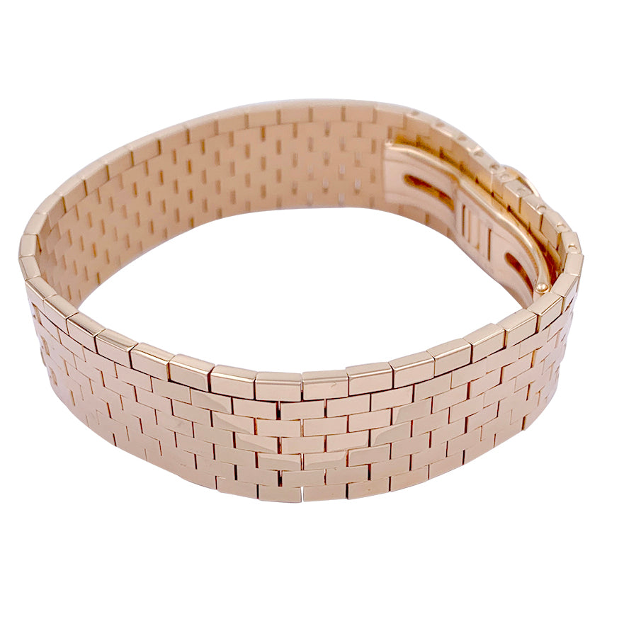 Bracelet Chaumet, "Boléro", or rose. 5