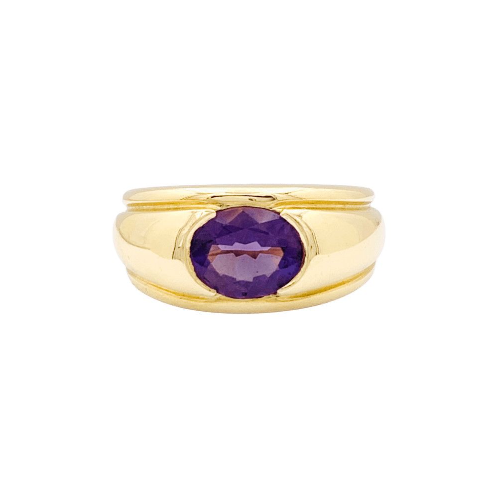 Bague Boucheron, "Roxane", or jaune, améthyste.  1