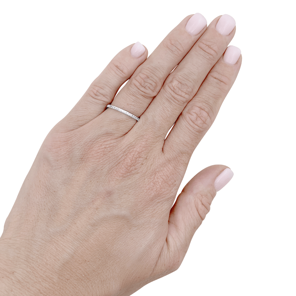 Bague Boucheron, « Epure », or blanc, diamants. 5