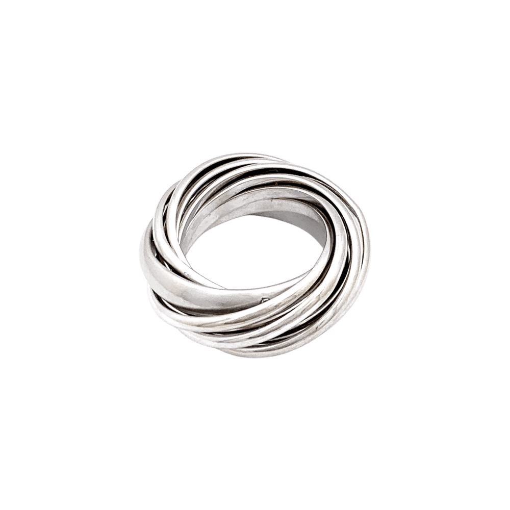 Bague Pomellato,"Mille cercles", or blanc. 4