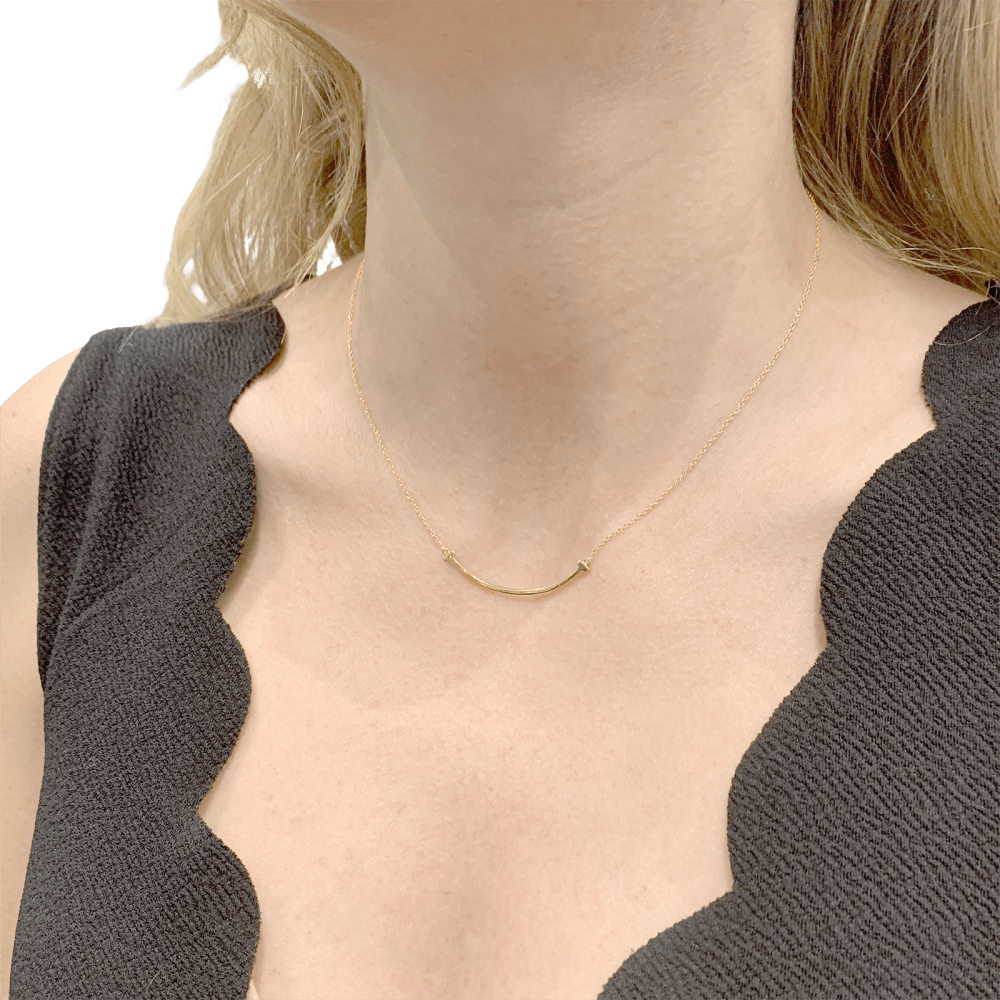 Collier Tiffany & Co., "Tiffany T Smile", or jaune. 4