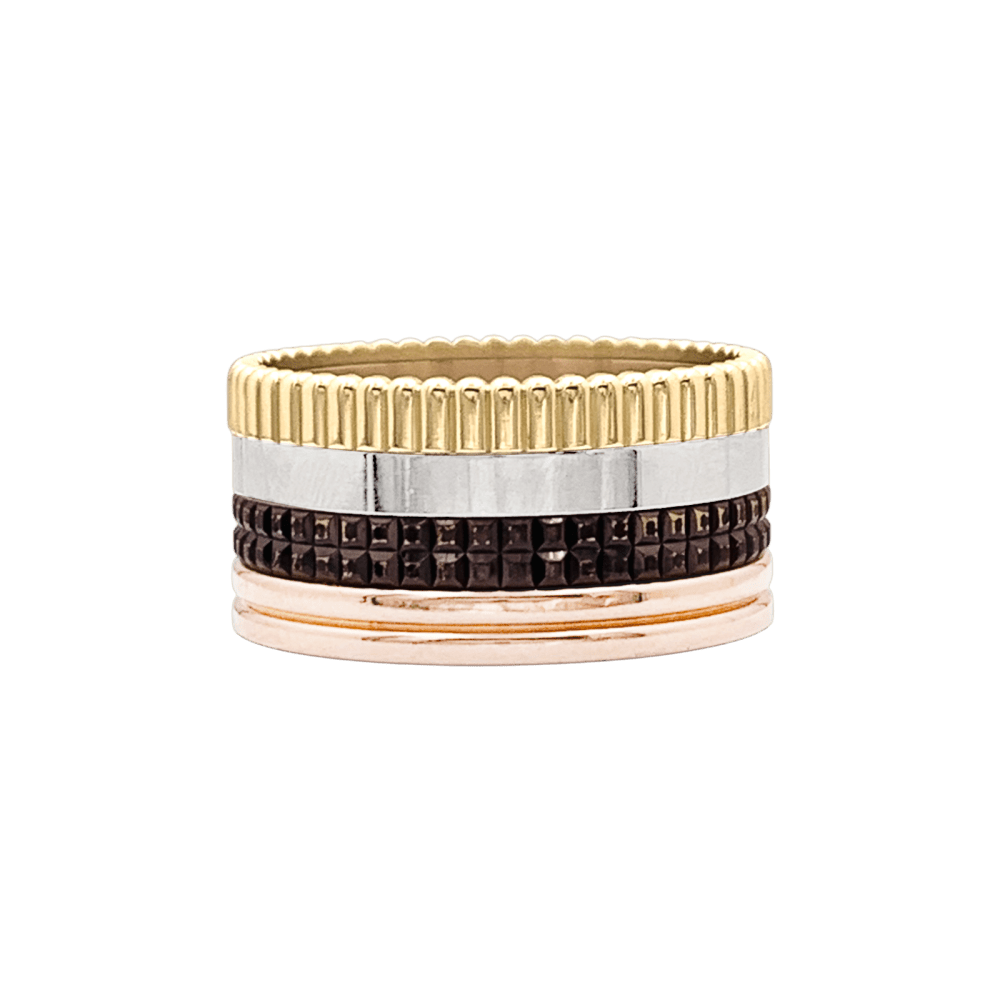 Bague Boucheron, "Quatre Classique Large" trois ors.  2