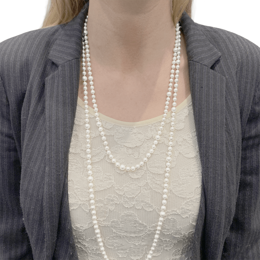 Long sautoir de perles et or jaune.  5