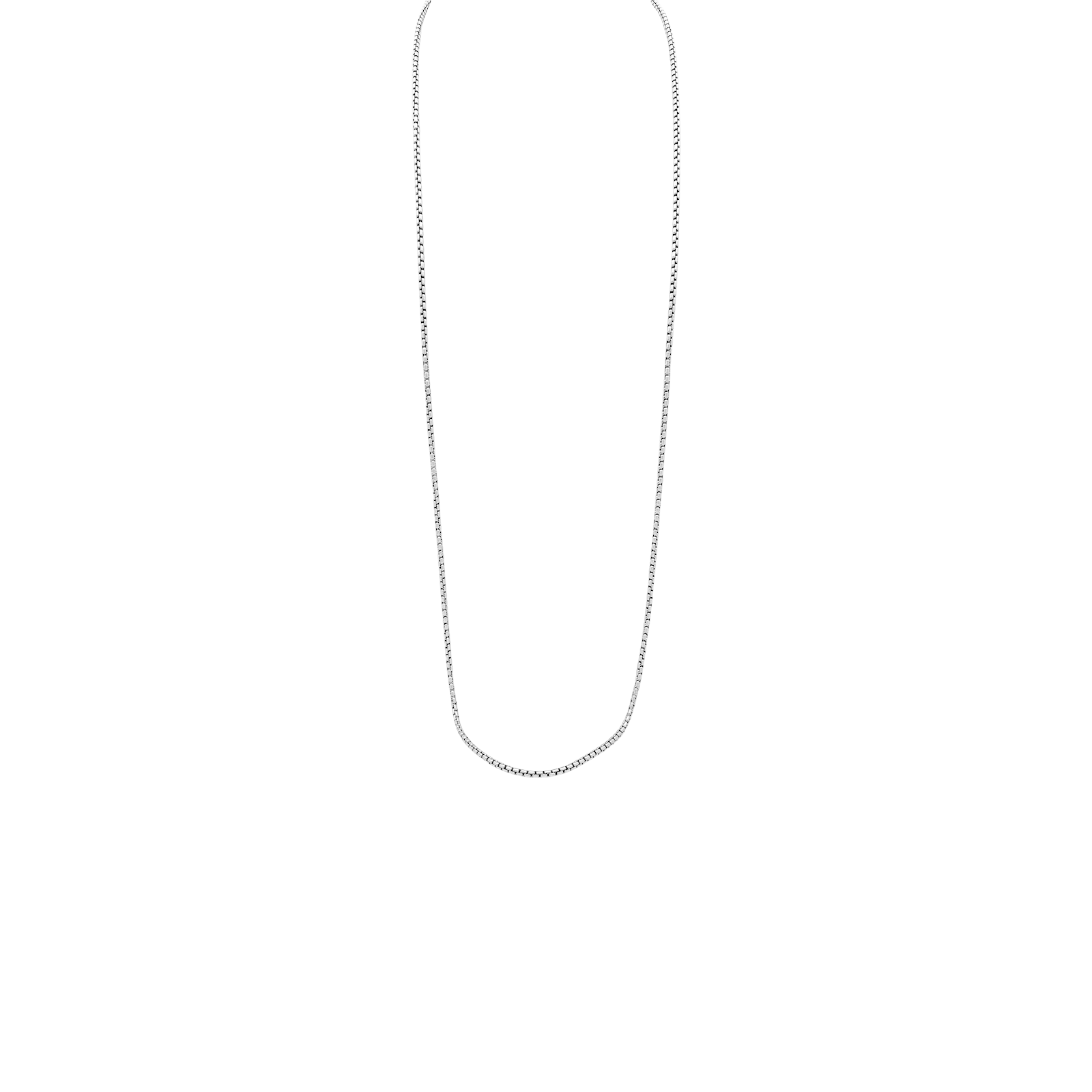 Collier David Yurman, "Box Chain", argent. 1