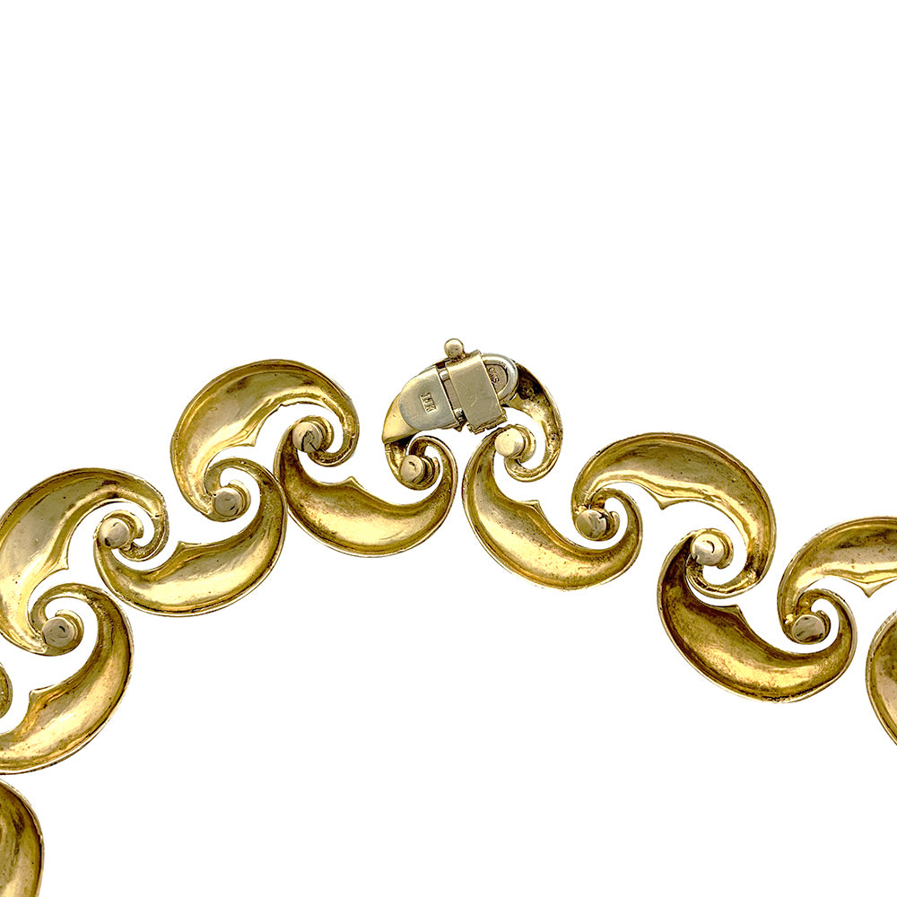 Collier en or jaune vintage. 7