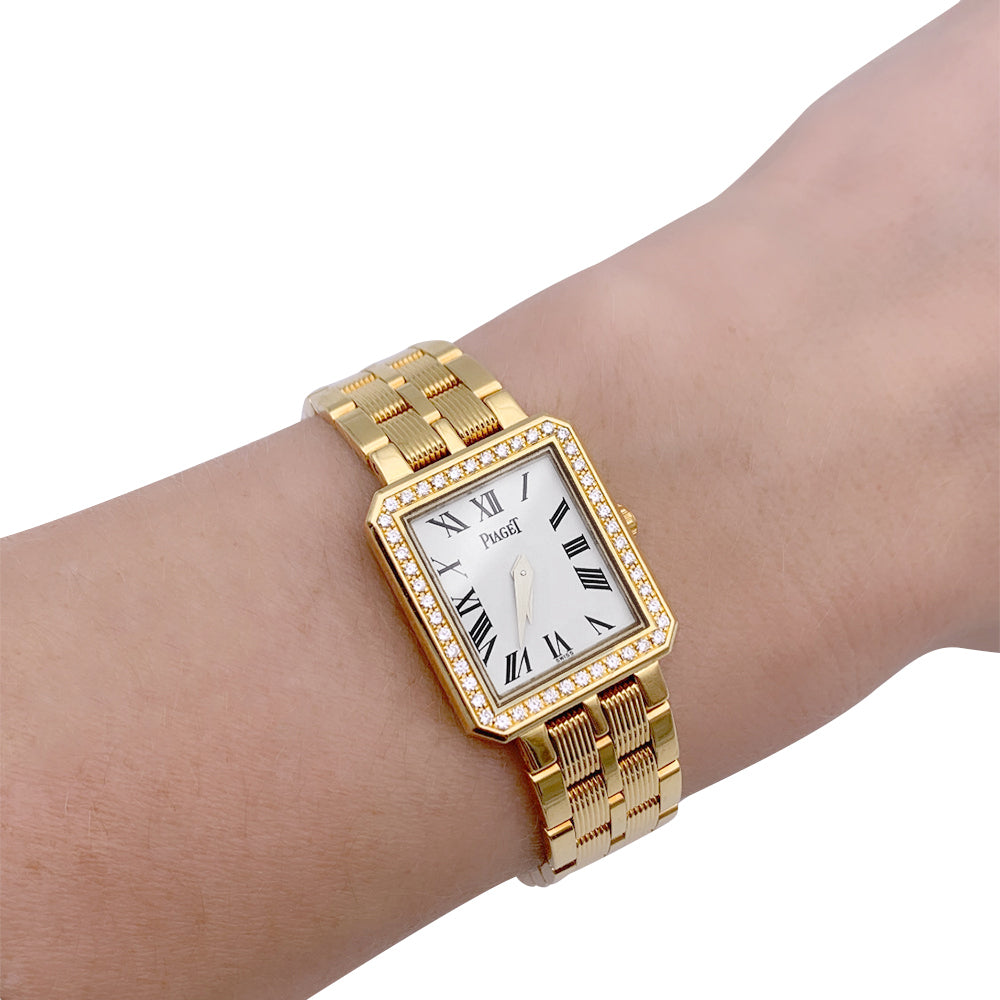 Montre Piaget or jaune et diamants Protocole d'occasion 6