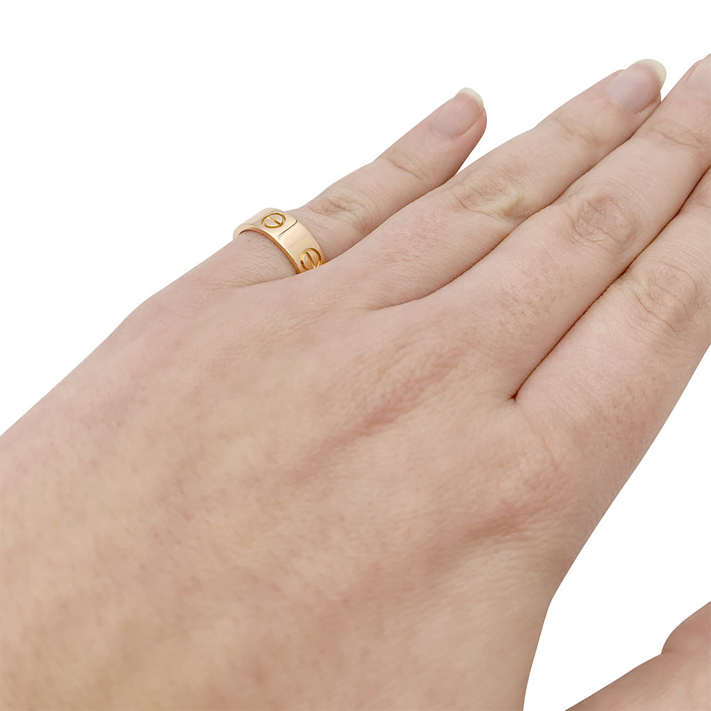 Bague Cartier, “Love”, or rose. 5