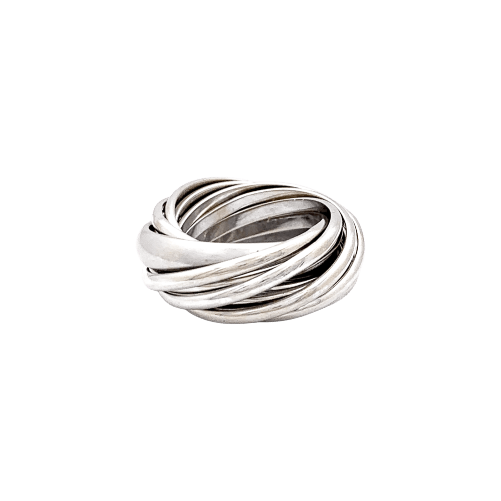 Bague Pomellato,"Mille cercles", or blanc. 2