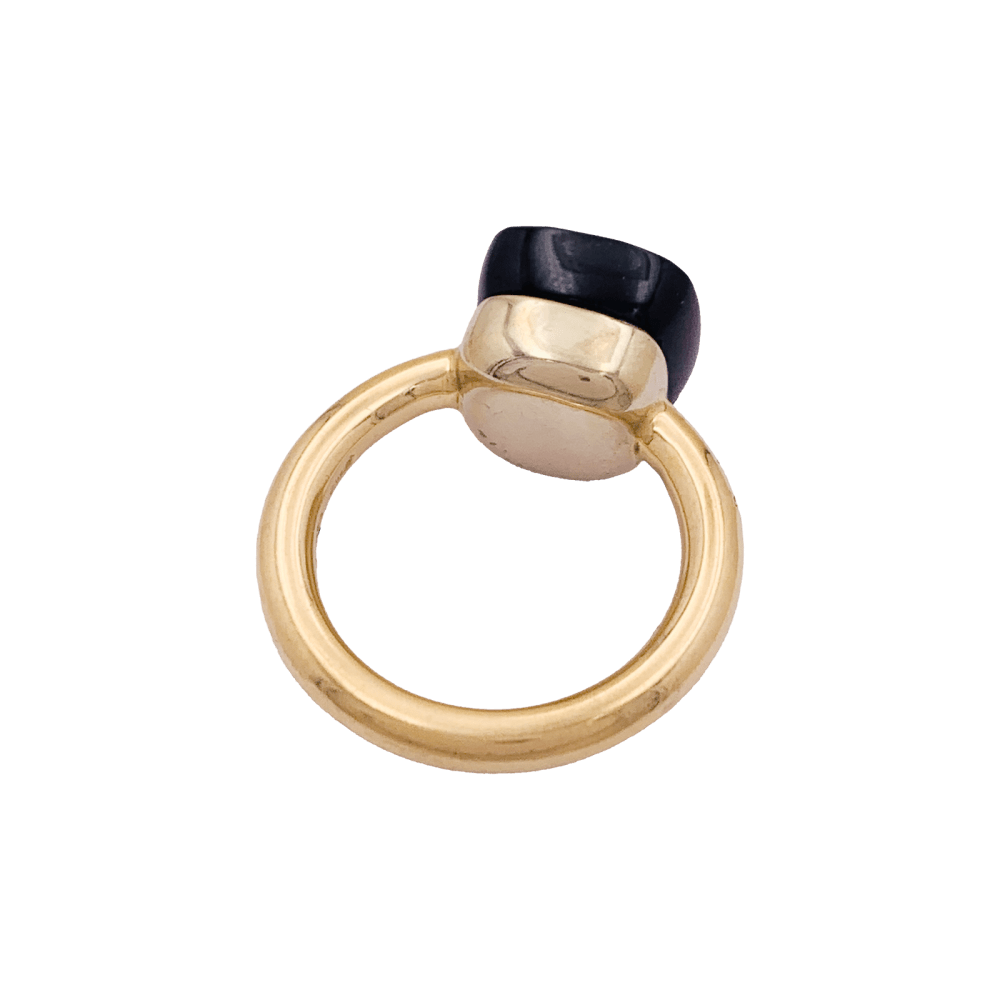 Bague Pomellato, collection "Nudo Classic", or rose et grenat. 4