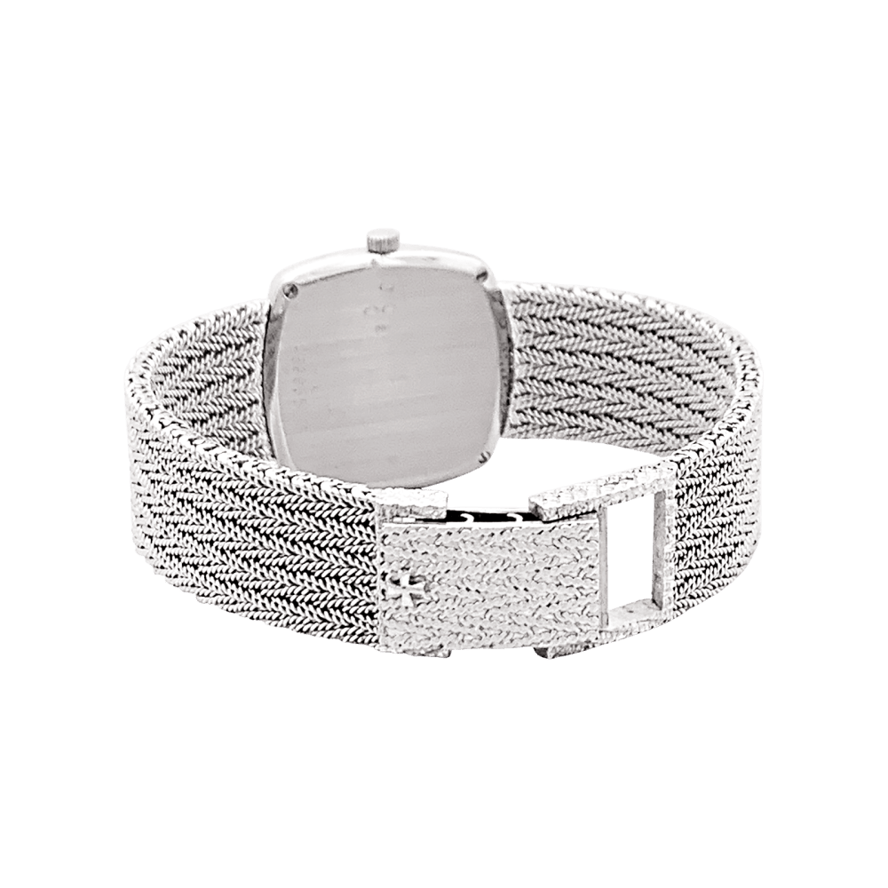 Montre Femme Vacheron Constantin, or blanc et diamants.  5