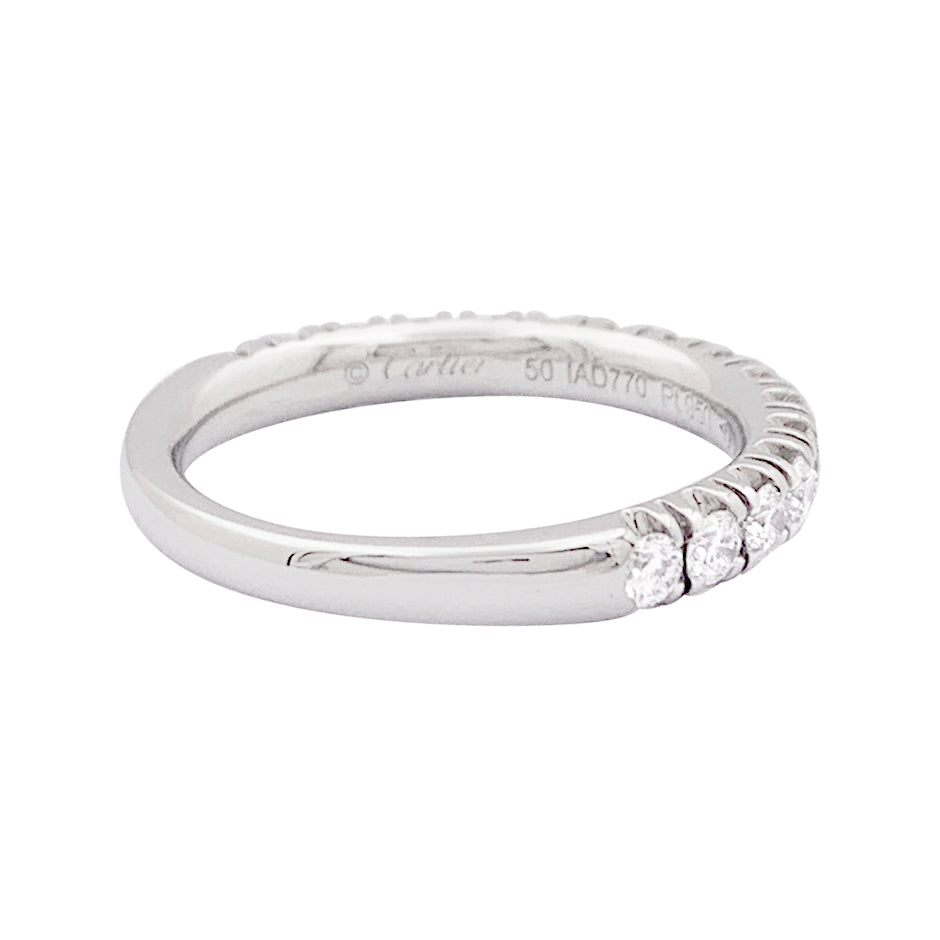 Alliance Cartier "Etincelle" platine, diamants. 3