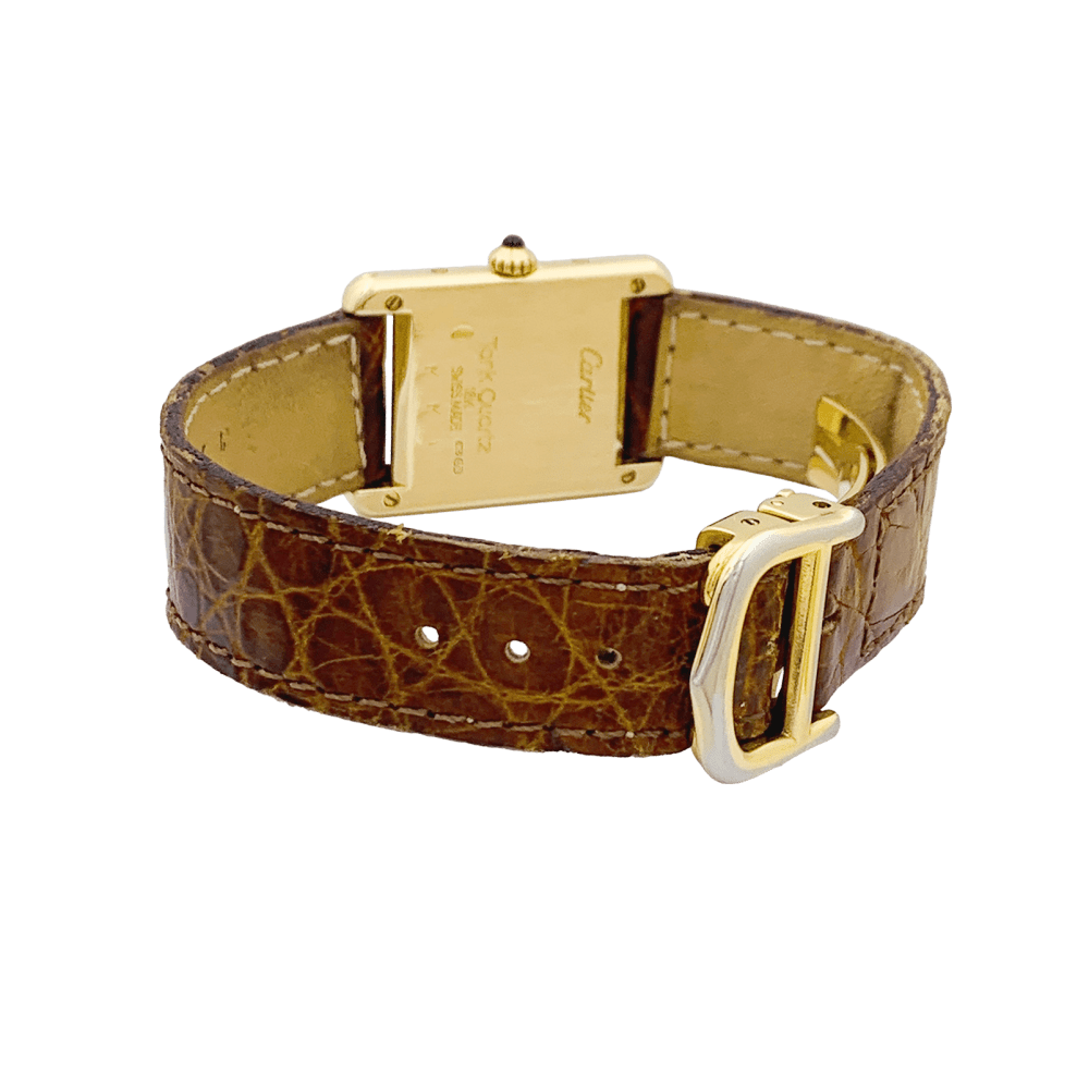 Montre Cartier "Tank Louis Cartier" en or jaune. 4