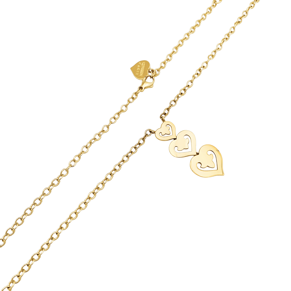 Collier O.J. Perrin, "Cœur Légende", or jaune. 2