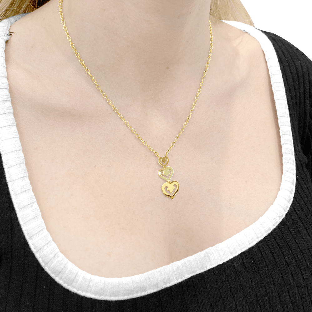 Collier O.J. Perrin, "Cœur Légende", or jaune. 5