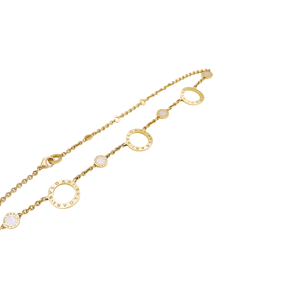Collier BULGARI "Bulgari Bulgari" en or jaune 750/000 et nacre. 3