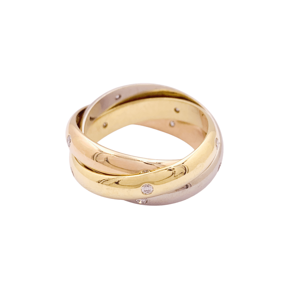 Bague Cartier, "Constellation", trois ors et diamants. 2