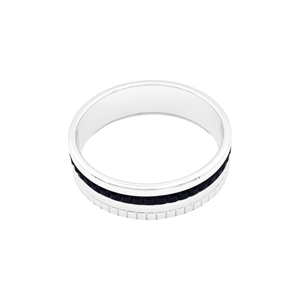 Bague Boucheron,"Quatre Black Edition Small", en or blanc.  3