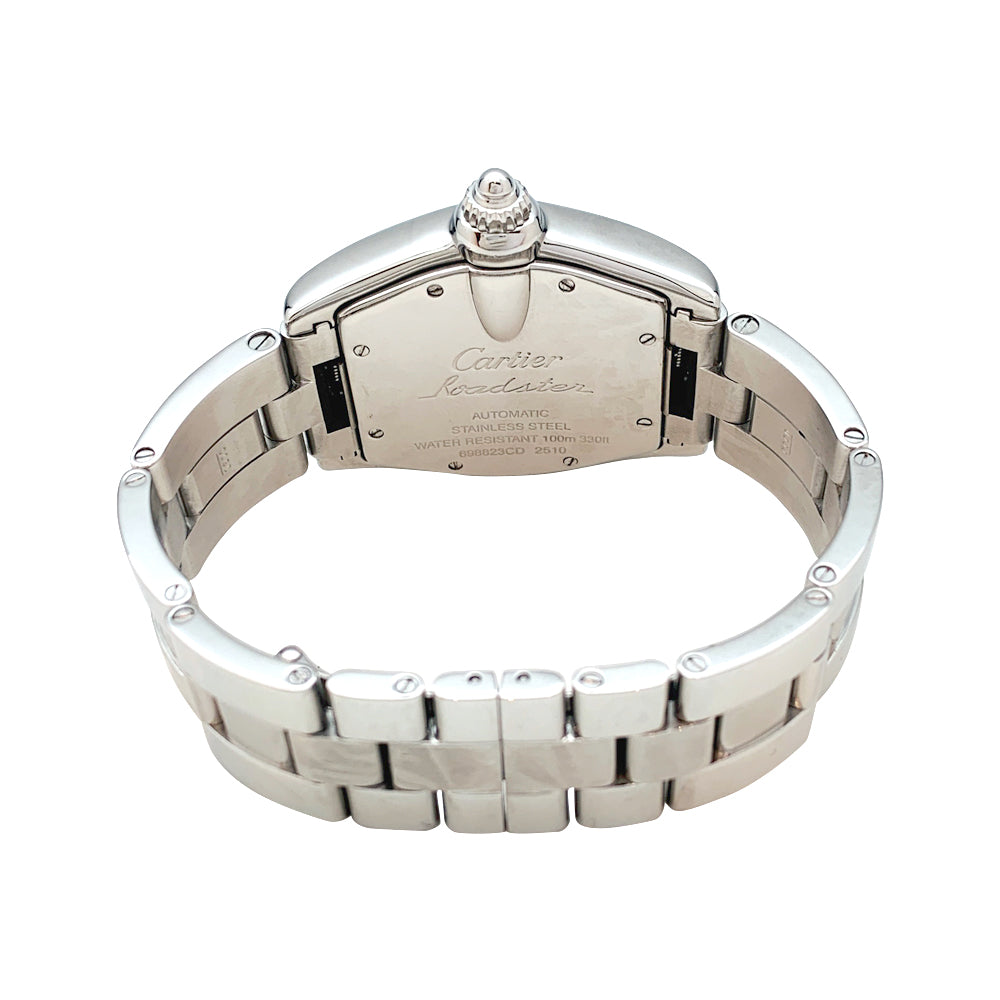 Montre Cartier Roadster en acier. bracelet cuir 1