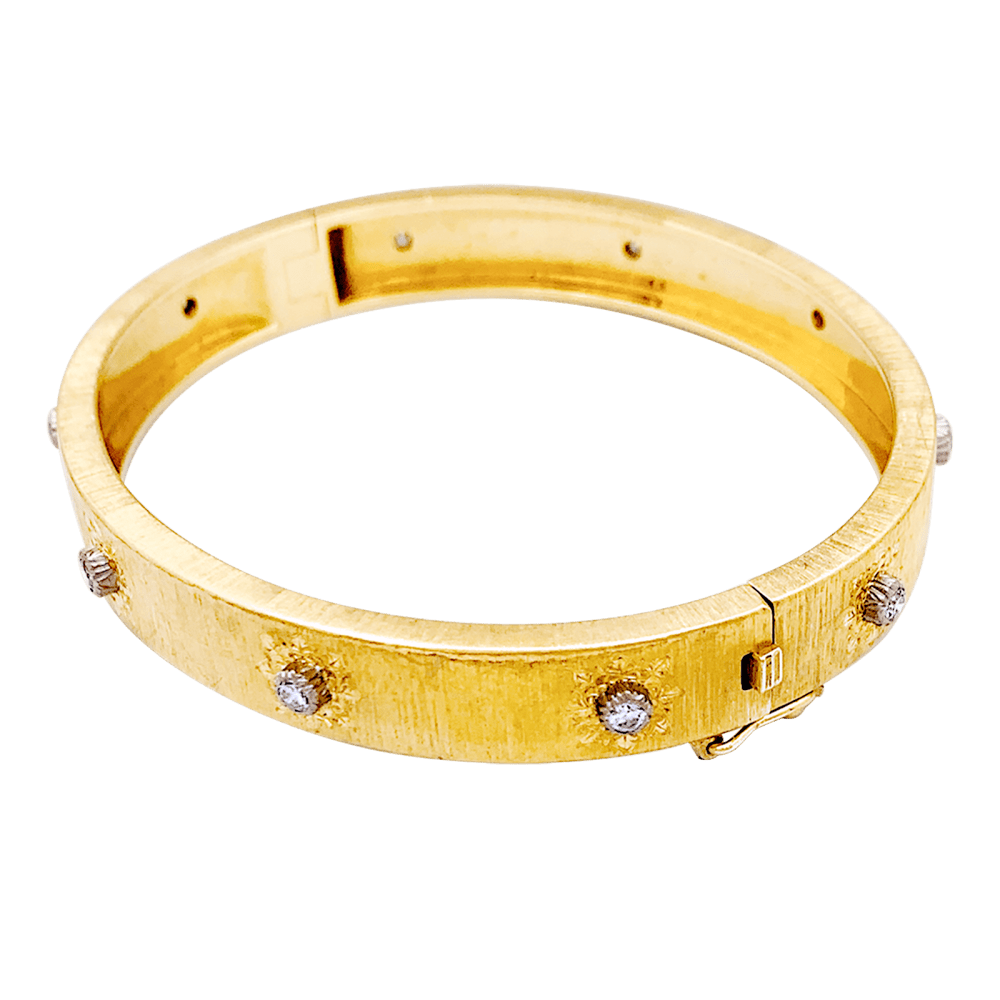  Bracelet Buccellati "Macri Classica", deux tons d'or et diamants.  4