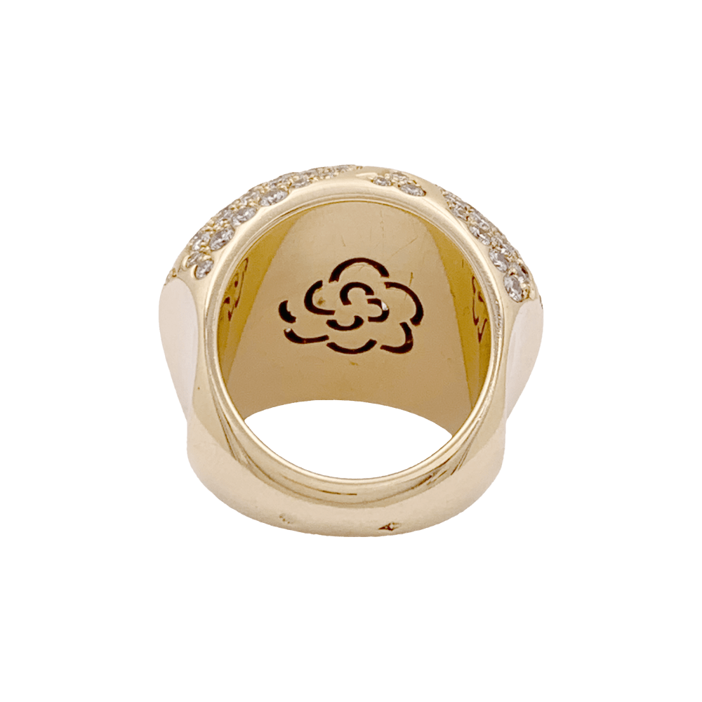 Bague Chanel, "Profil de Camelia" or jaune et diamants. 7