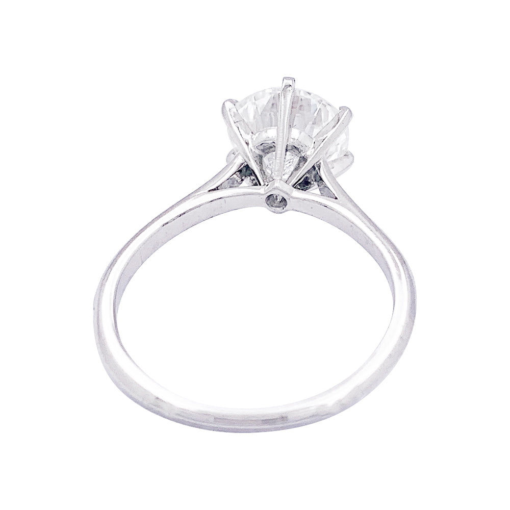 Solitaire or blanc et platine, 2,17 cts. 3