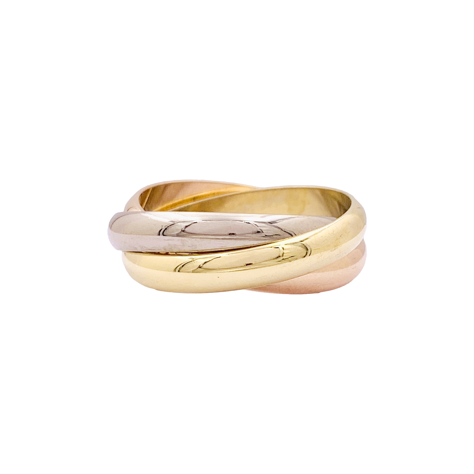 Bague Cartier, "Trinity Classique", trois ors. 2