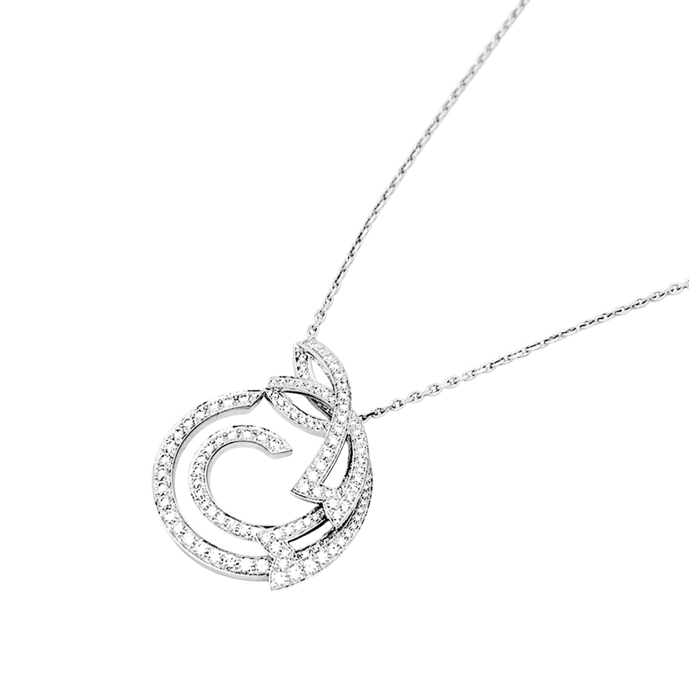 Sautoir Van Cleef & Arpels, "Contes d'Hiver", or blanc et diamants. 3