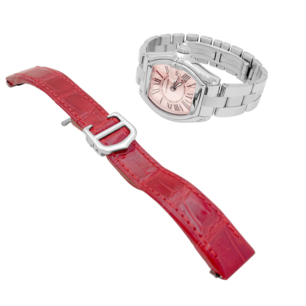 Montre Cartier, "Roadster", acier.  7