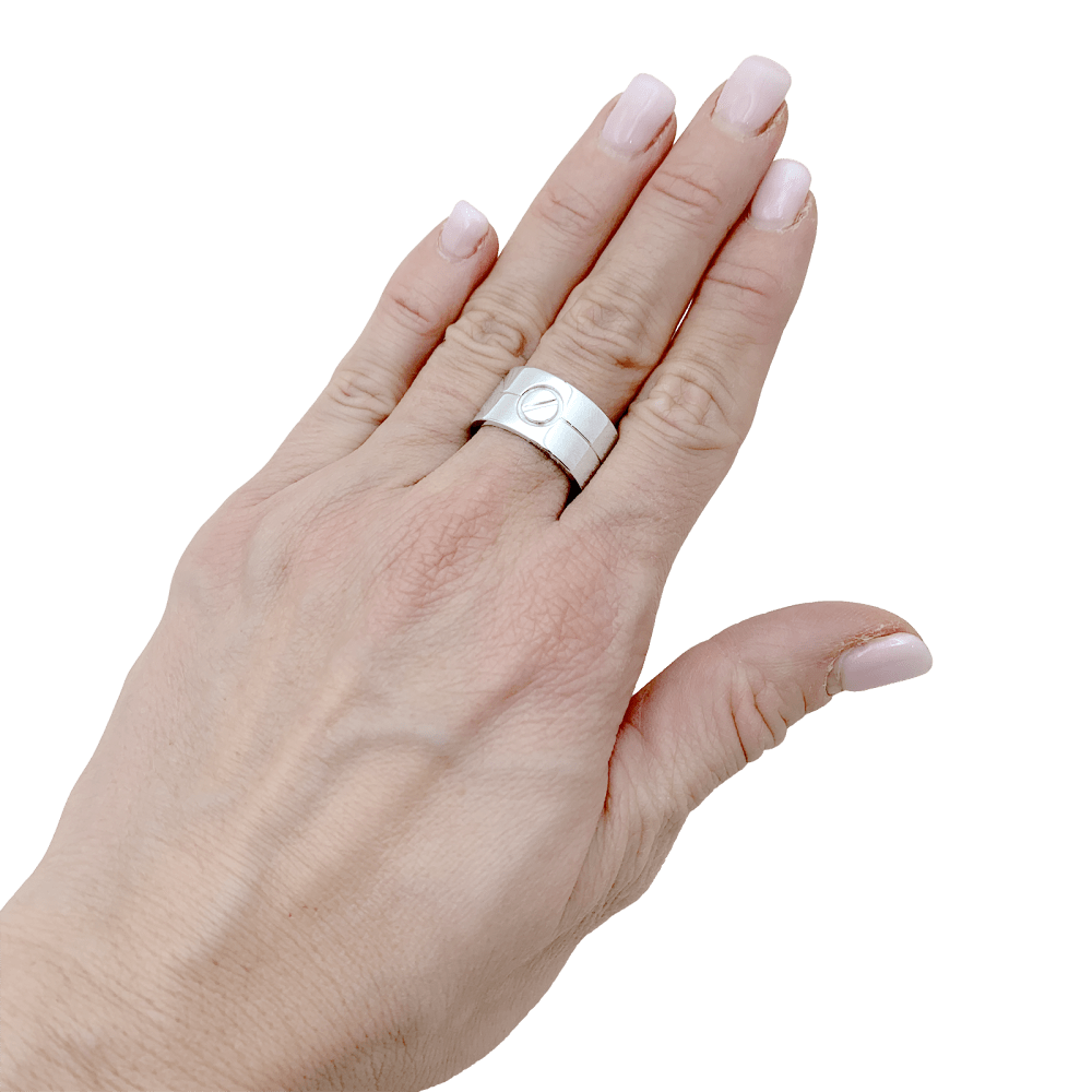 Bague Cartier, "Love" or blanc. 6