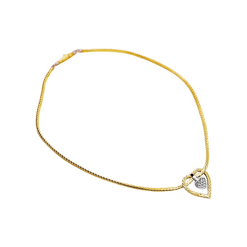 Collier Buccellati, "Valentina", deux ors, diamants.  4