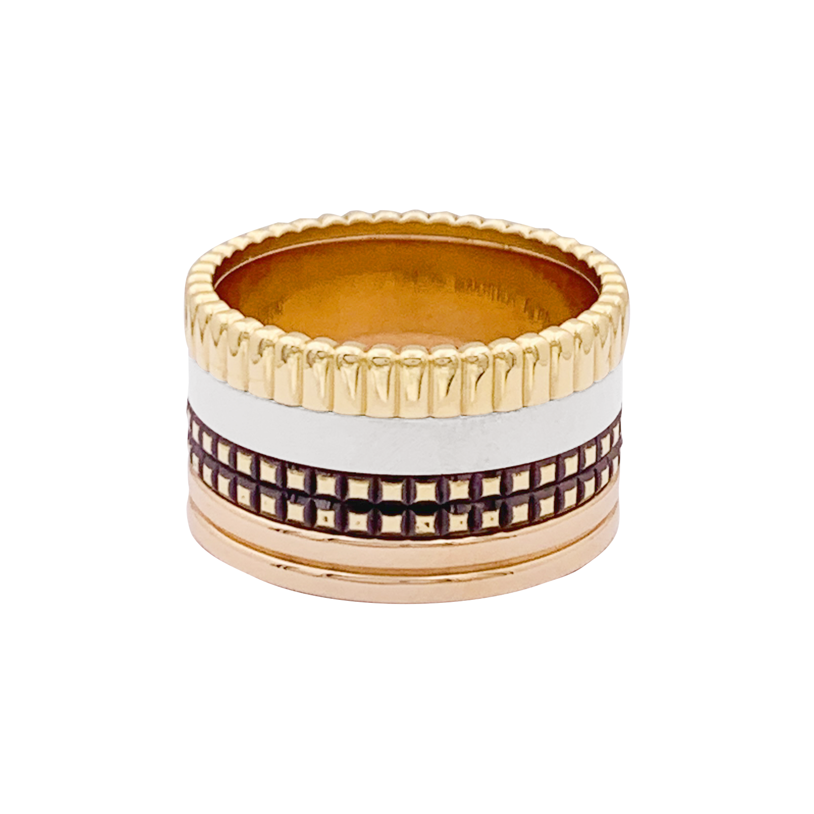 Bague Boucheron "Quatre Classique Large" trois ors. 3