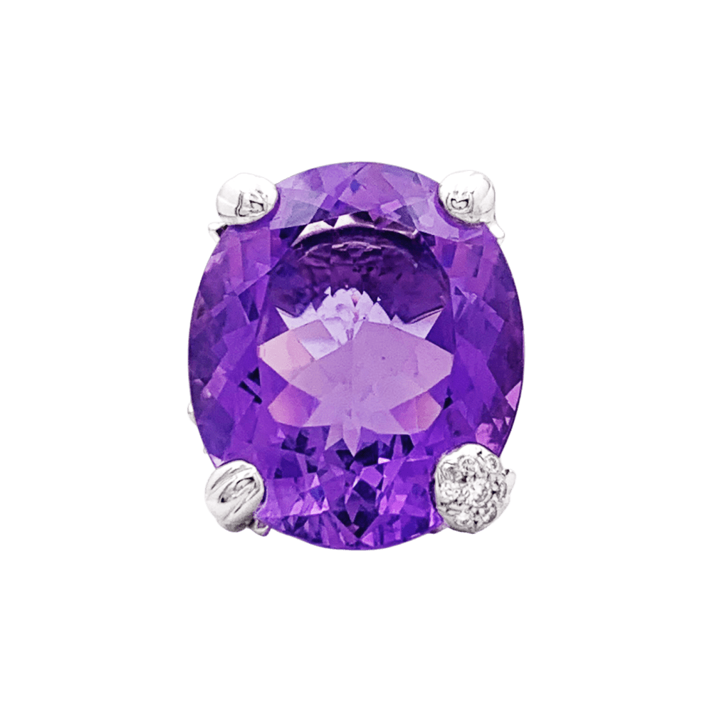 Bague Dior, "Miss Dior", or blanc, améthyste, diamants.  2