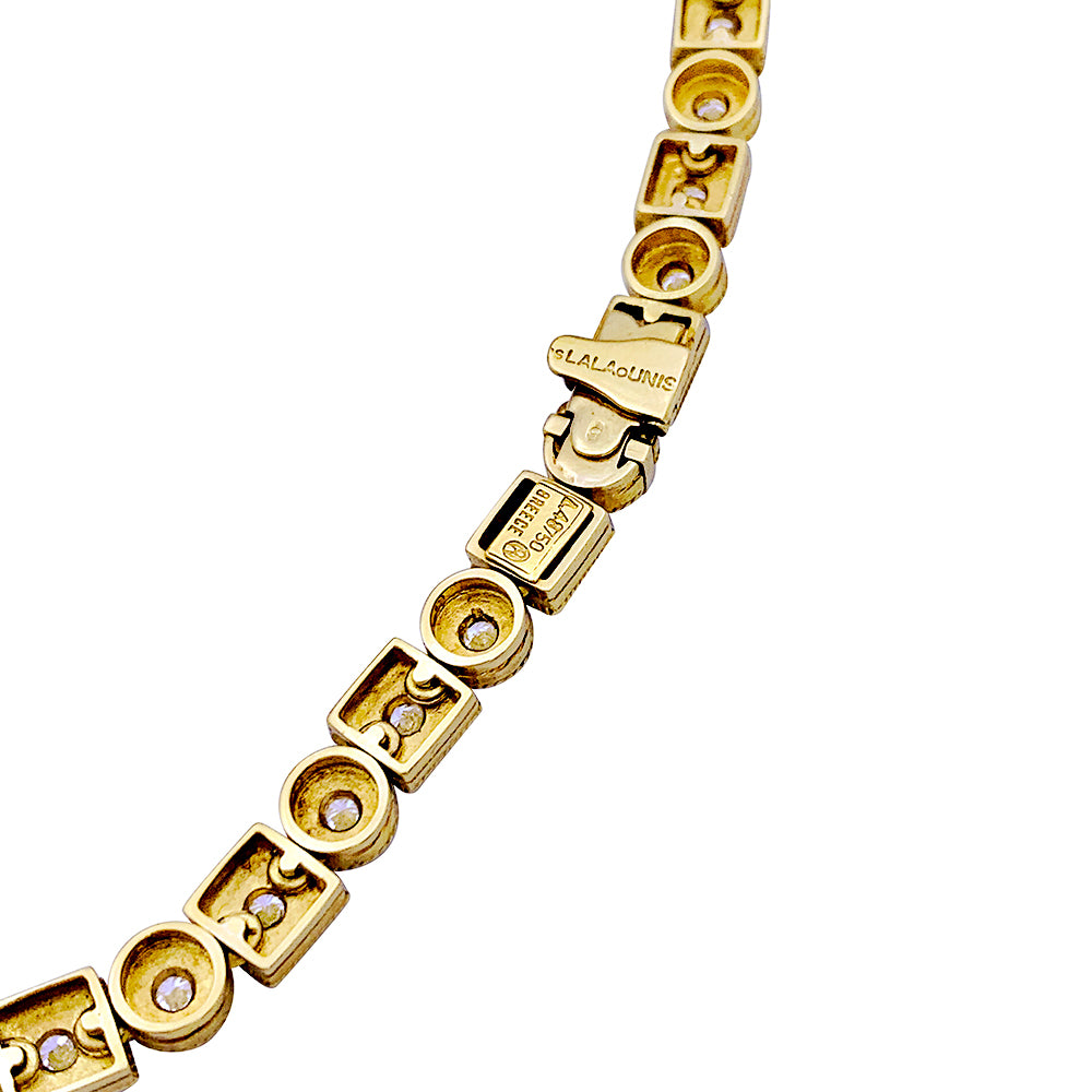 Collier Lalaounis "Byzantine", or jaune et diamants. 4
