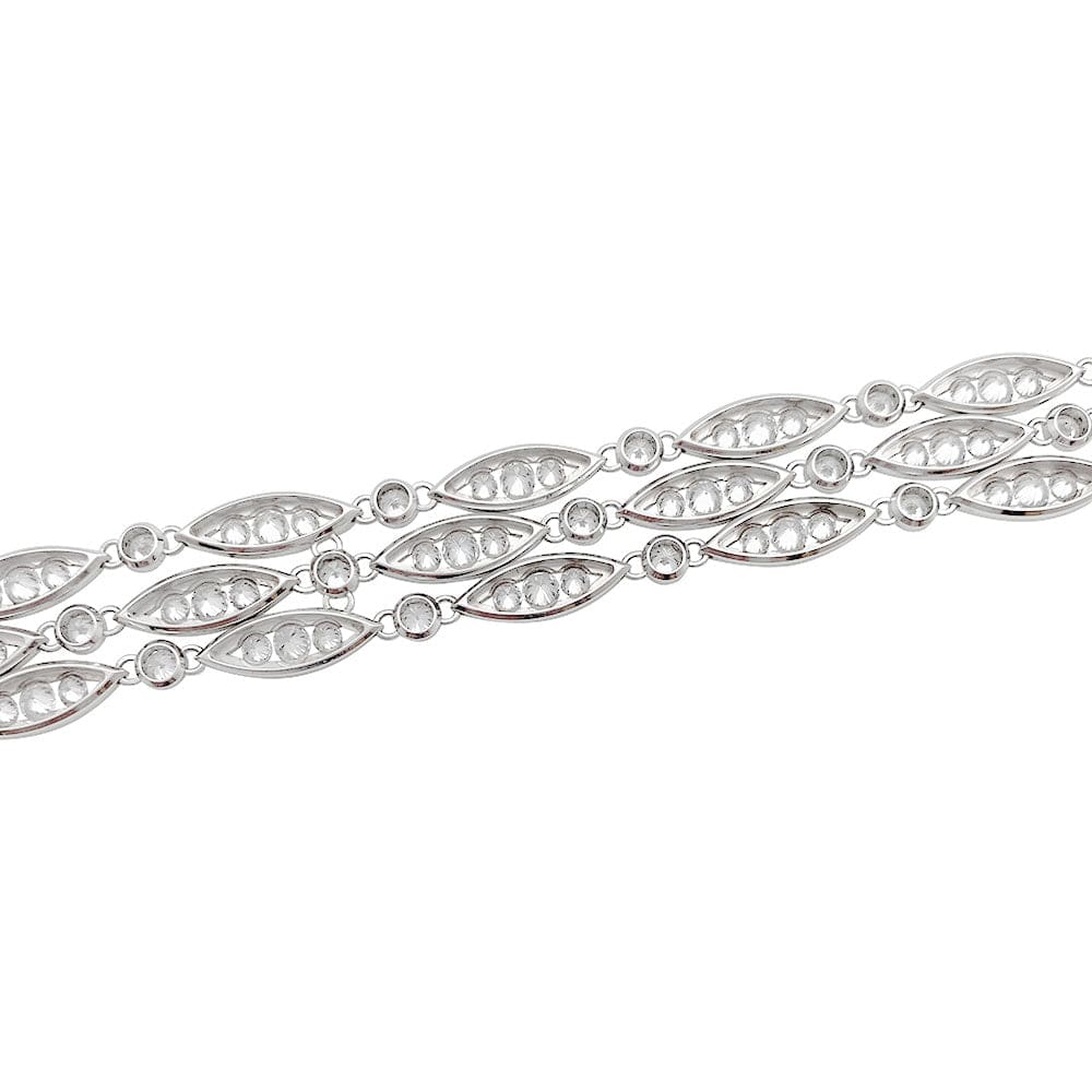 Bracelet Chaumet en or blanc modèle "Classique", diamants. 10