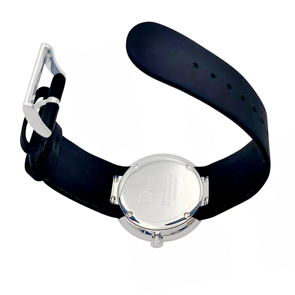 Montre Dior, "La D de Dior", acier, nacre, diamants. 6