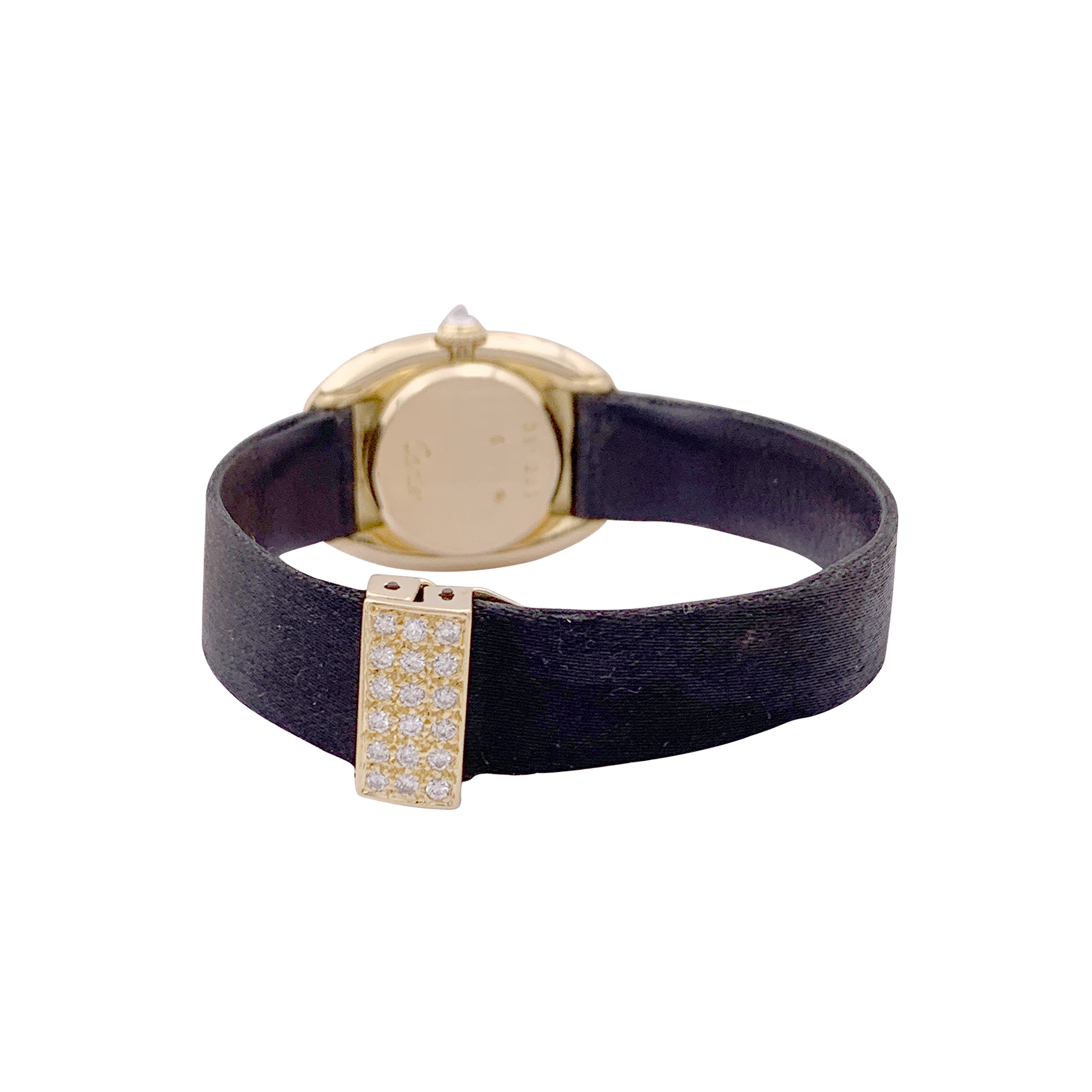 Montre Cartier, "Baignoire", or jaune, diamants. 3