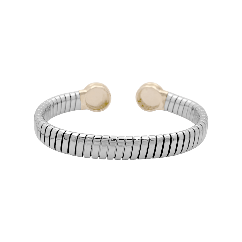 Bracelet Bulgari, "Bulgari-Bulgari", acier, or jaune et onyx. 35154 4