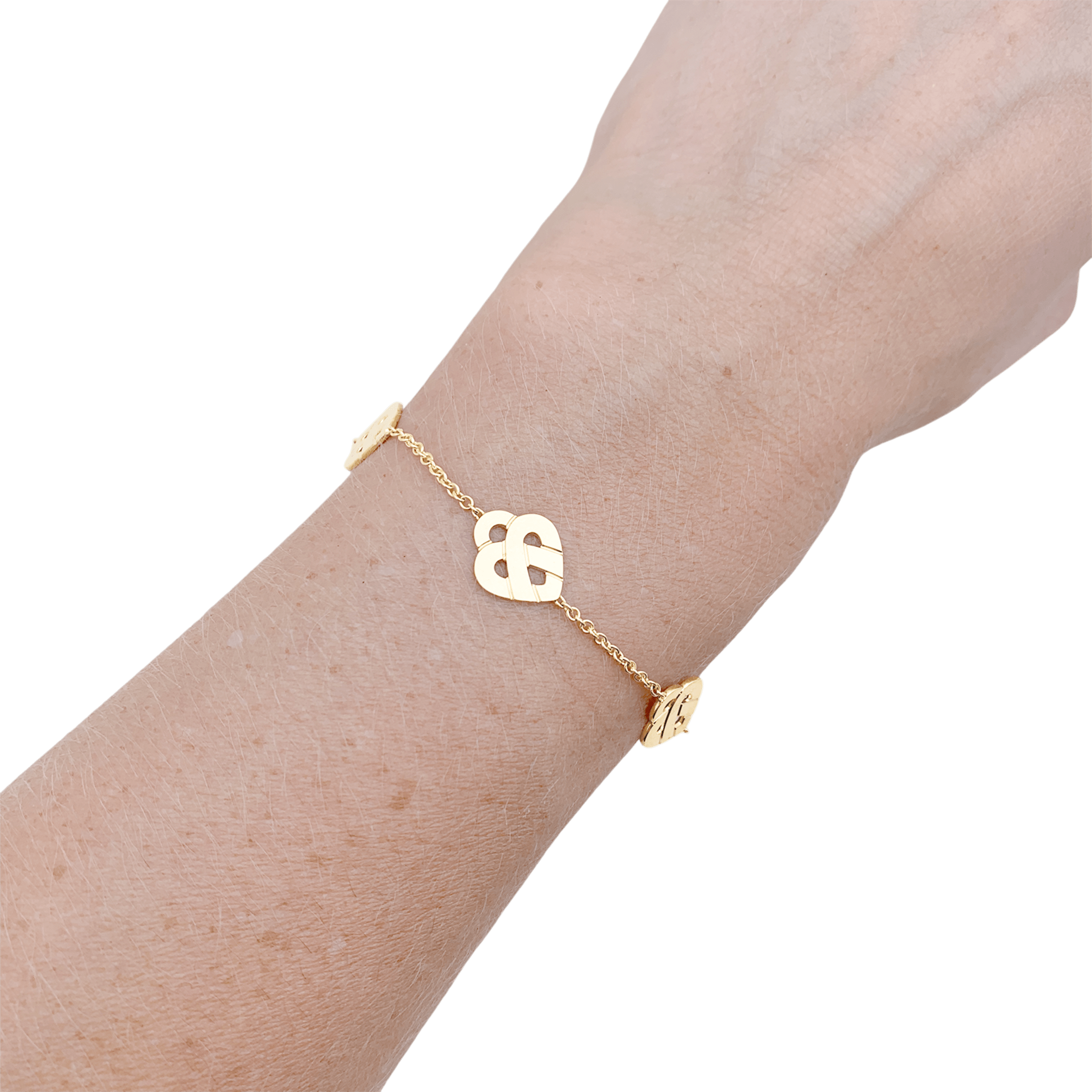 Bracelet Poiray, "Coeur entrelacé" modèle multi, or jaune 5
