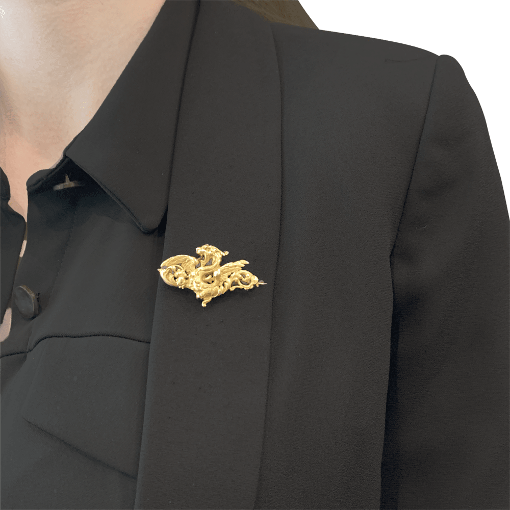 Broche Chimère en or jaune.  5