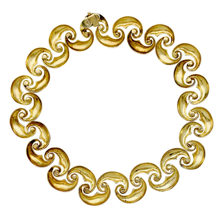 Collier en or jaune vintage. 6