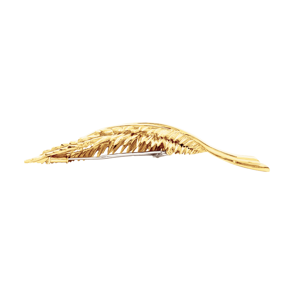 Broche Van Cleef & Arpels, "Plumes", or jaune. 2