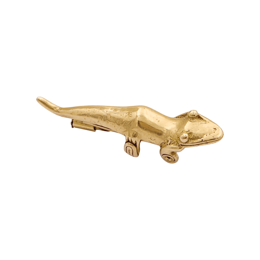 Broche, «Lézard », or jaune.  2