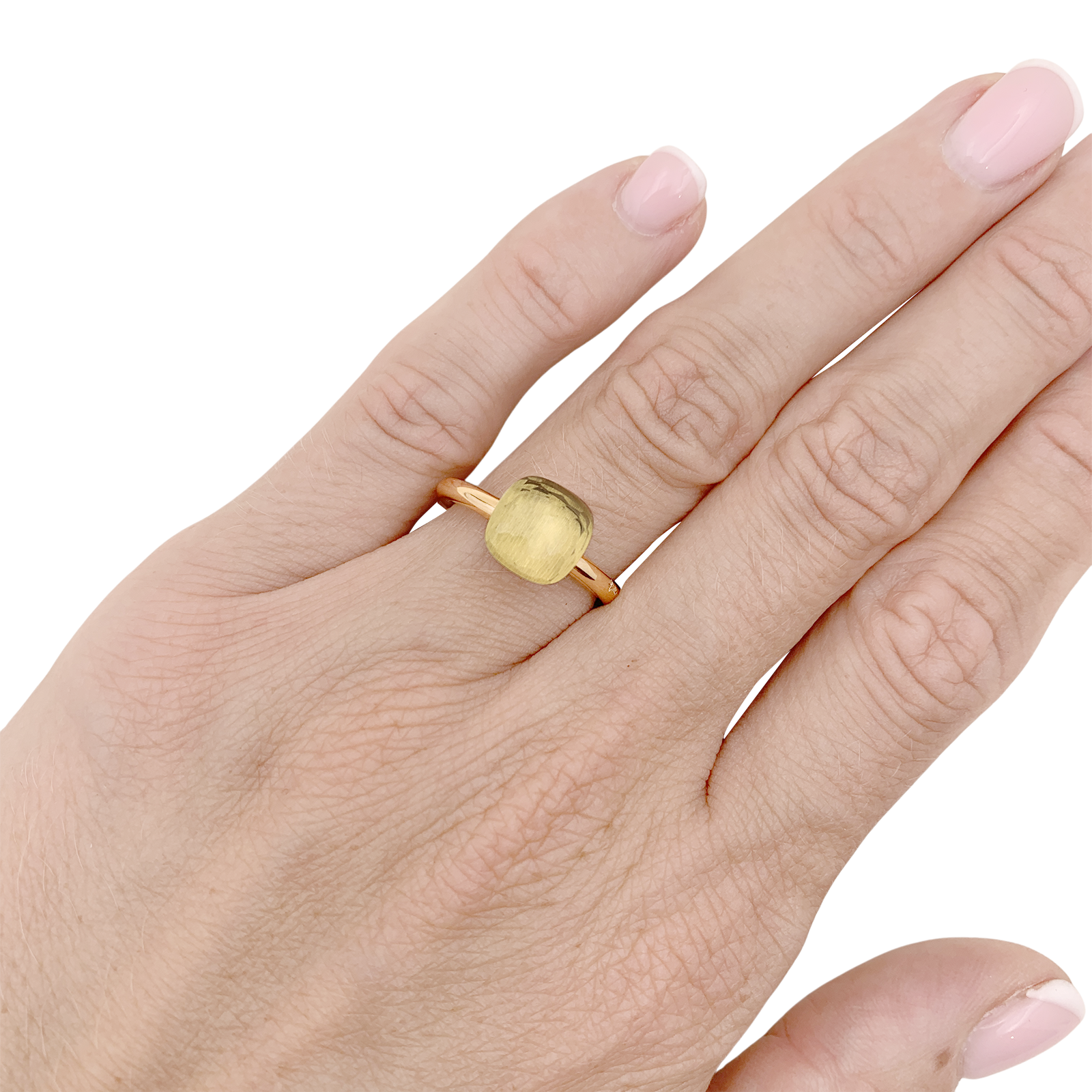 Bague Pomellato, "Nudo", petit modèle, quartz citron. 6
