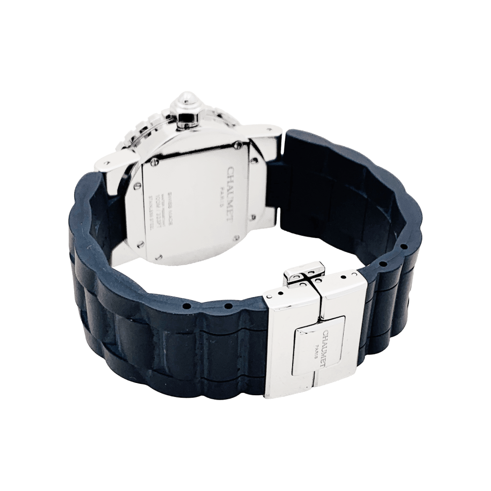 Montre Chaumet, "Class-One", en acier et diamants.  3