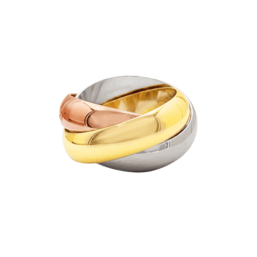 Bague Cartier, "Trinity", or jaune, or blanc, or rose. 3
