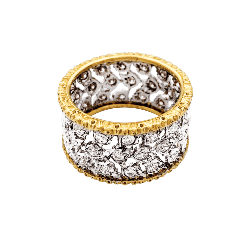 Bague Buccellati, « Éternelle Band », deux ors.  2
