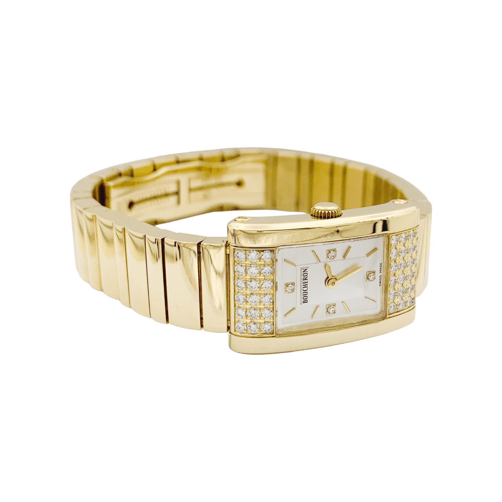 Montre Boucheron « Reflet Icare », or jaune, diamants.  2